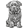 Newfoundland Pup Sticker