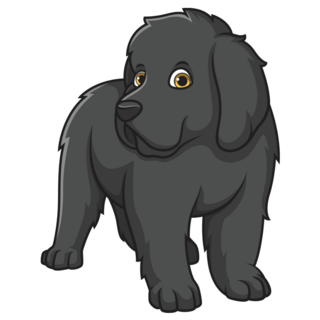 Newfoundland Puppy Sticker