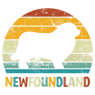 Newfoundland Retro Sticker