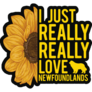 Newfoundland Sunflower Sticker