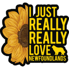 Newfoundland Sunflower Sticker