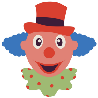 Nice Clown Face Sticker