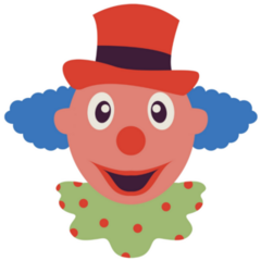 Nice Clown Face Sticker