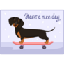 Nice Day Dachshund Sticker