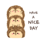 Nice Day Hedgehogs Sticker