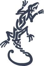 Nice Tribal Lizard Gecko Sticker