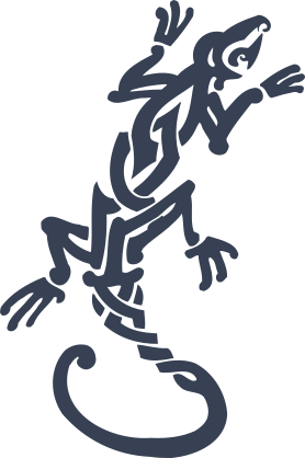 Nice Tribal Lizard Gecko Sticker