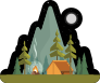 Night Camping Sticker