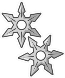 Ninja Stars Sticker