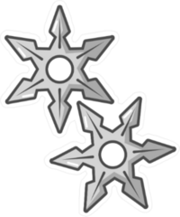 Ninja Stars Sticker