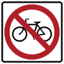 No Bicycles Sticker