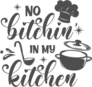 No Bitchin In My Kitchen Illustrated Icons Sticker