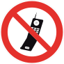 No Cell Phones Sign Sticker