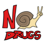 No Drugs Snail Message Sticker