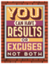 No Excuses Retro Style Sticker