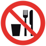 No Food Or Beverage Sign Sticker