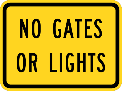 No Gates Or Lights Sticker