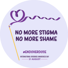 No More Stigma, No More Shame Overdose Awareness Sticker