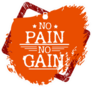 No Pain No Gain Fitness Sticker
