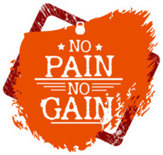 No Pain No Gain Fitness Sticker