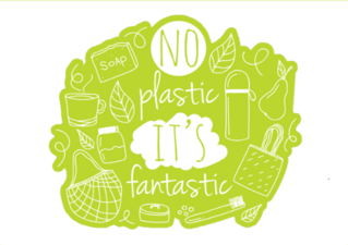 No Plastic Its Fantastic Sticker
