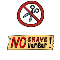 No Scissors Sign Mustache Sticker