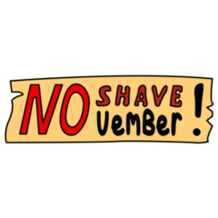 No Shave Table Mustache Sticker