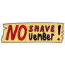No Shave Table Mustache Sticker