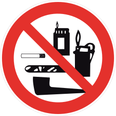 No Smoking Paraphernalia Sign Sticker