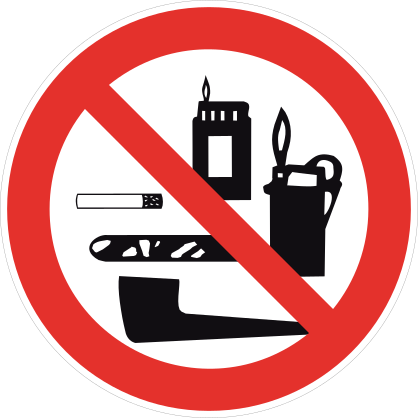 No Smoking Paraphernalia Sign Sticker