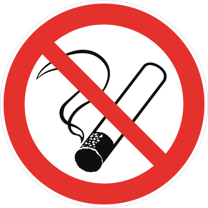 No Smoking Sign Sticker