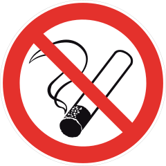 No Smoking Sign Sticker