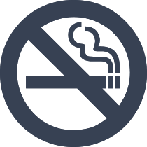 No Smoking Vinyl Lettering Sticker