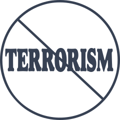 No To Terrorism Sticker