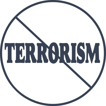 No To Terrorism Sticker