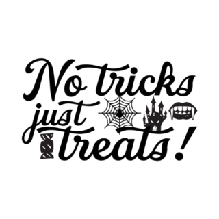 No Tricks, Just Treats Sticker