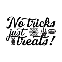 No Tricks, Just Treats Sticker