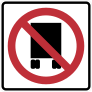 No Truck Access Sticker