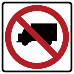 No Trucks Sticker