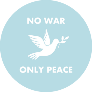 No War Only Peace Flying Dove Olive Branch Sticker