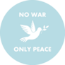 No War Only Peace Flying Dove Olive Branch Sticker