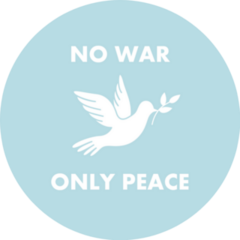 No War Only Peace Flying Dove Olive Branch Sticker