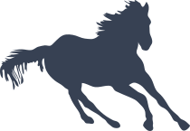 Noble Horse Running Sticker