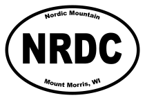 Nordic Mountain Oval Sticker