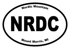 Nordic Mountain Oval Sticker