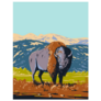 North American Bison Wyoming Sticker