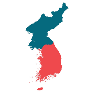 North And South Korea Sticker