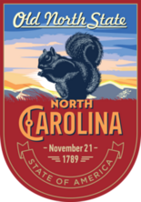 North Carolina Banner Sticker
