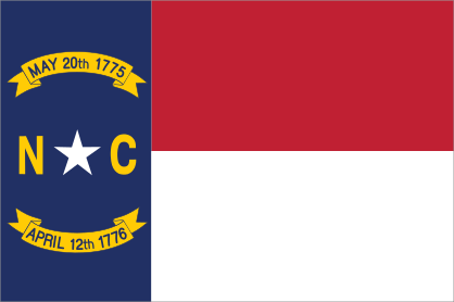 North Carolina Nc State Flag Sticker