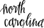North Carolina Script Sticker